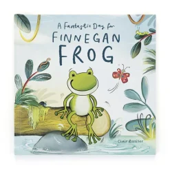 Jellycat A Fantastic Day for Finnegan Frog Book and Finnegan Frog< All Soft Toys|View All
