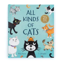 Jellycat All Kinds of Cats Book and Jack Medium< All Soft Toys|25th Anniversary