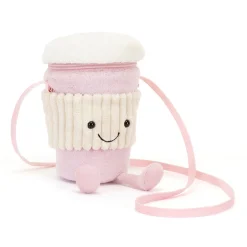 Jellycat Amuseables Coffee-To-Go Pink Bag< Best Sellers|All Soft Toys