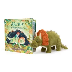 Jellycat Archie, My Dinosaur Friend Book and Archie Dinosaur< All Soft Toys|View All