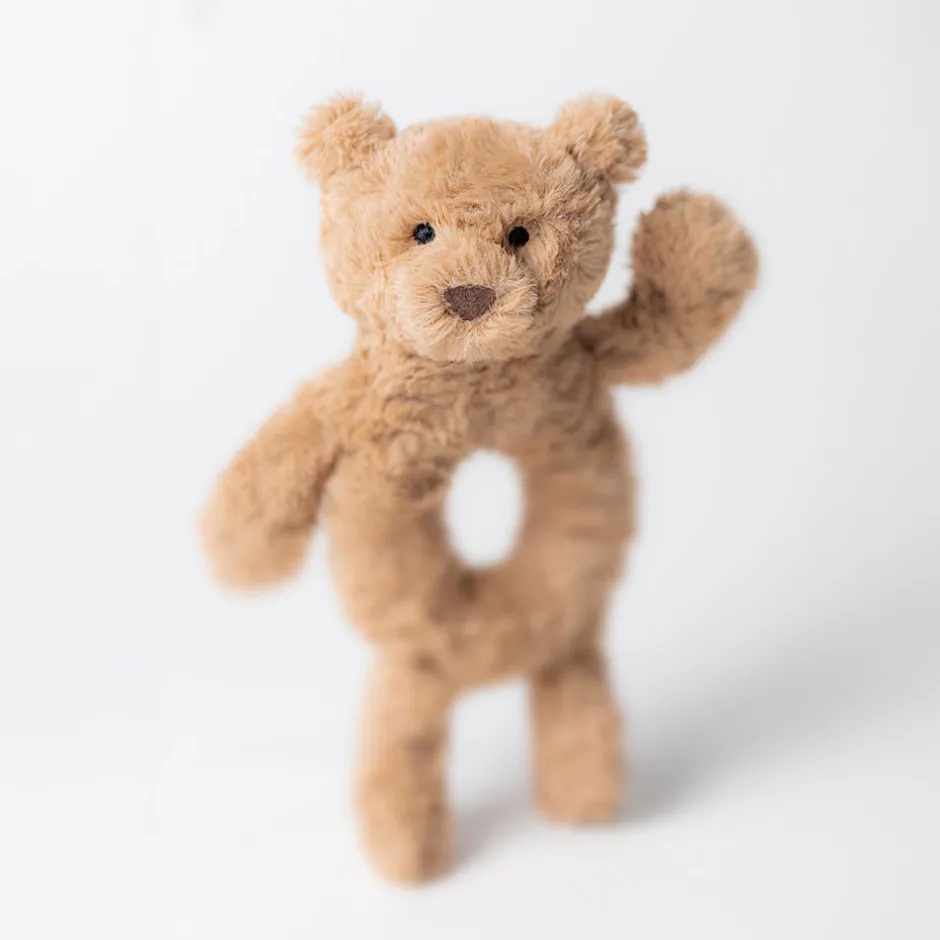 Jellycat Bartholomew Bear Ring Rattle< Bartholomew Bear & Friends|View All