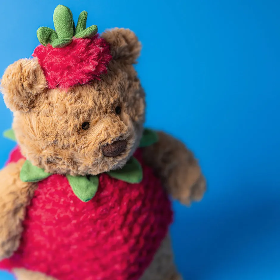 Jellycat Bartholomew Bear Strawberry< Best Sellers|All Soft Toys