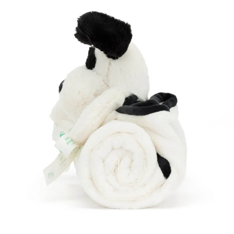 Jellycat Bashful Black & Cream Puppy Blankie< Back In Stock|All Bashfuls