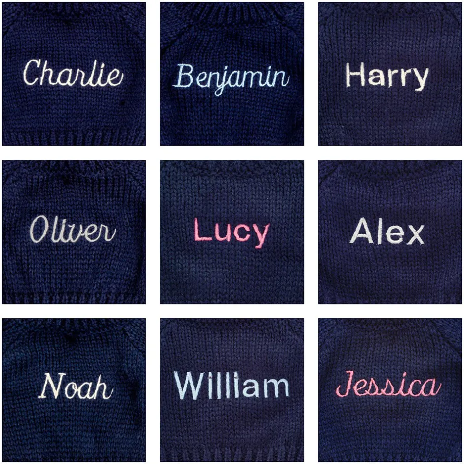 Jellycat Bashful Blue Bunny with Personalised Navy Jumper< All Soft Toys|Bashful Bunnies
