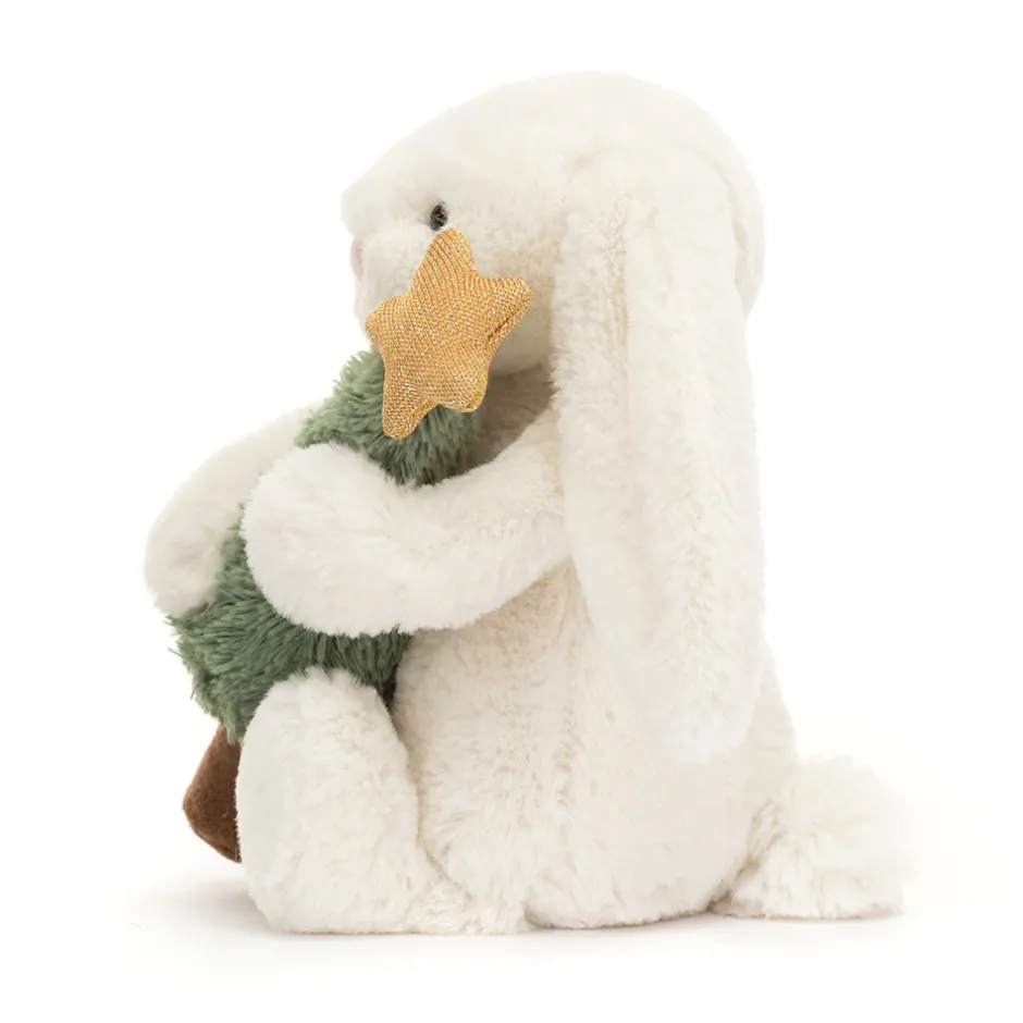 Jellycat Bashful Bunny with Christmas Tree< All Soft Toys|View All
