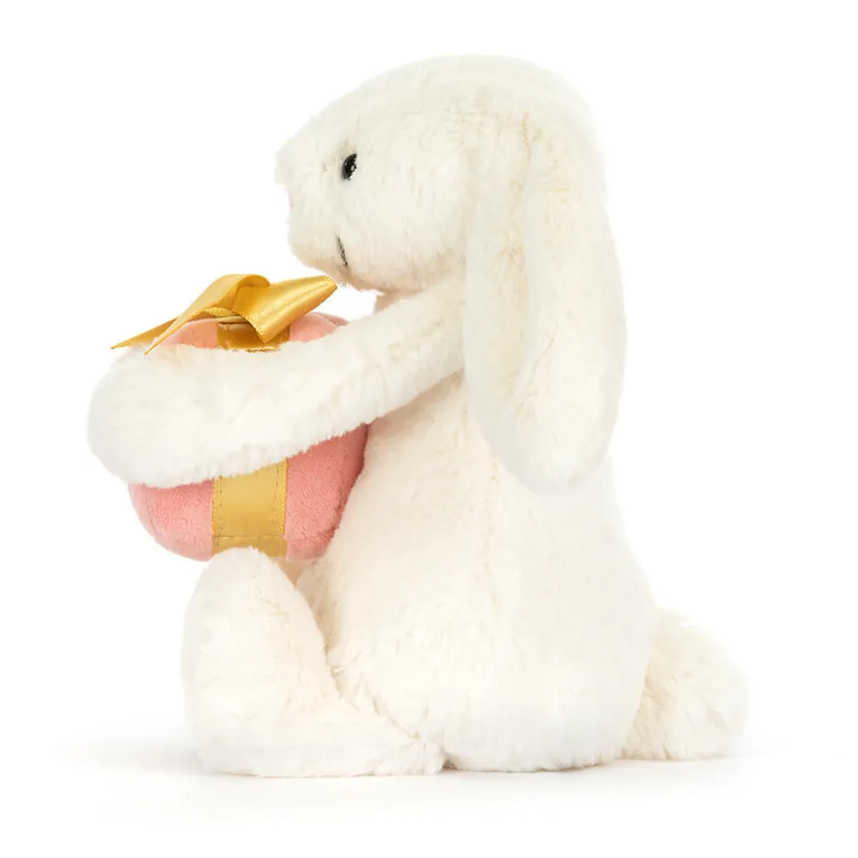 Jellycat Bashful Bunny with Present< All Soft Toys|Bashful Bunnies