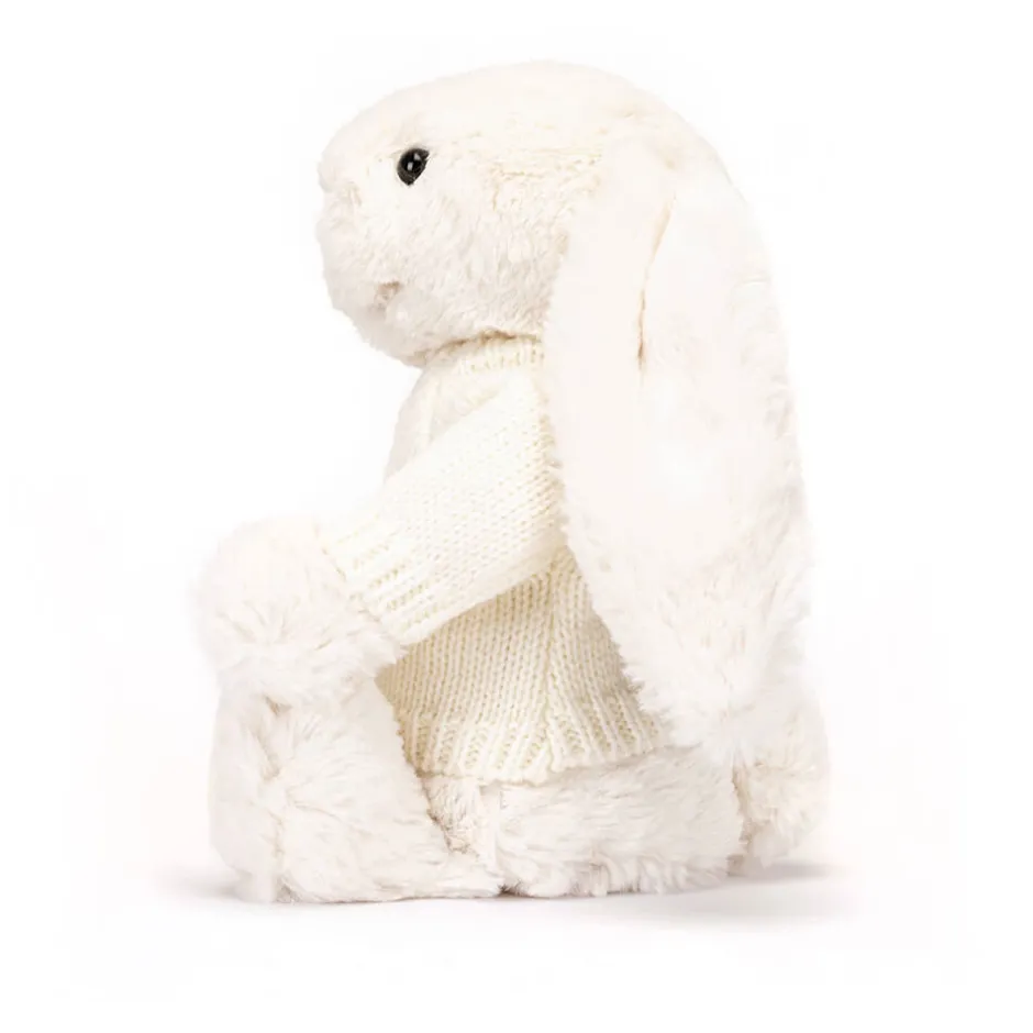 Jellycat Bashful Cream Bunny with Personalised Cream Jumper< All Soft Toys|Bashful Bunnies