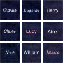 Jellycat Bashful Fox Cub with Personalised Navy Jumper< All Soft Toys|All Bashfuls