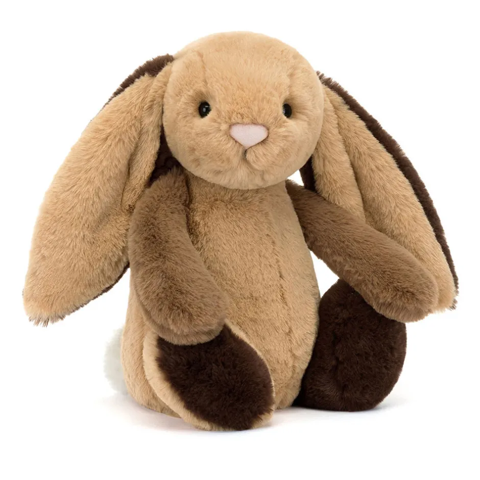 Jellycat Bashful Patchwork Brown Bunny< All Soft Toys|Bashful Bunnies