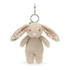 Jellycat Blossom Beige Bunny Bag Charm< Best Sellers|Bashful Bunnies