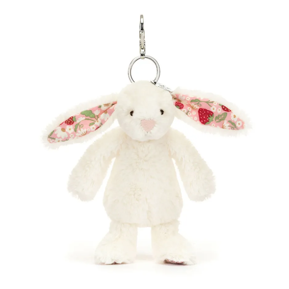 Jellycat Blossom Cream Bunny 'Berry' Bag Charm< Bashful Bunnies|All Bashfuls