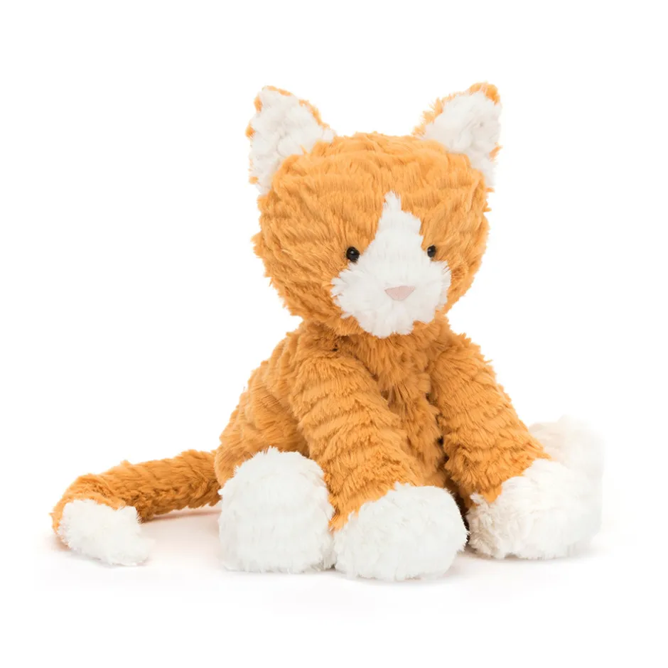Jellycat Ginger, the Courageous Kitten Book and Fuddlewuddle Ginger Cat< All Soft Toys|View All