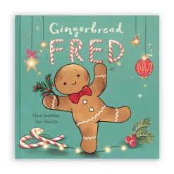 Jellycat Gingerbread Fred Book and Jolly Gingerbread Fred Original< All Soft Toys|Food & Drink