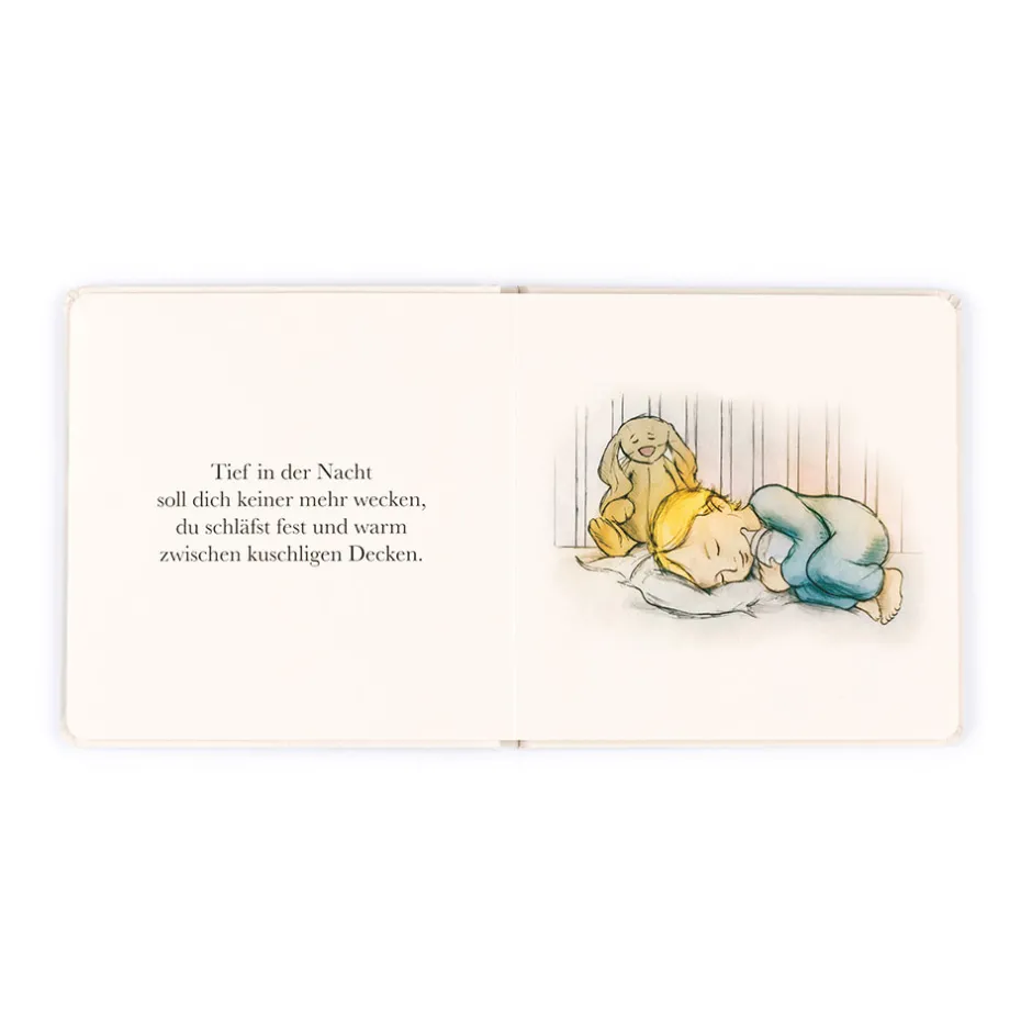 Jellycat Haschen Schnuck Bleibt Wach Buch & Bashful Cottontail Bunny Medium< All Soft Toys|View All