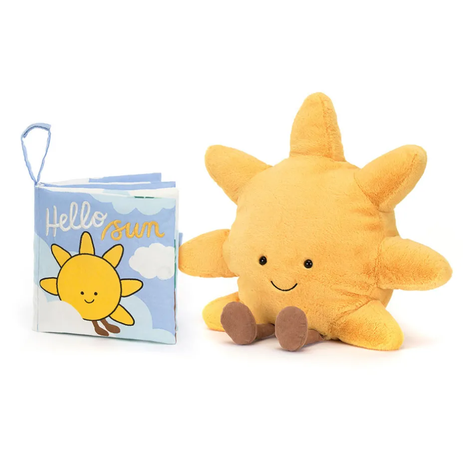 Jellycat Hello Sun Fabric Book and Amuseables Sun Medium< Spring & Summer|View All