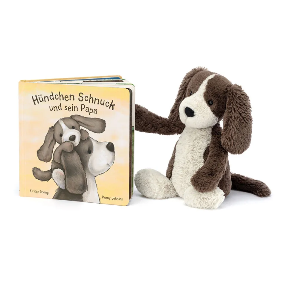 Jellycat Hundchen Schnuck Und Sein Papa Buch and Bashful Fudge Puppy Medium< All Soft Toys|View All