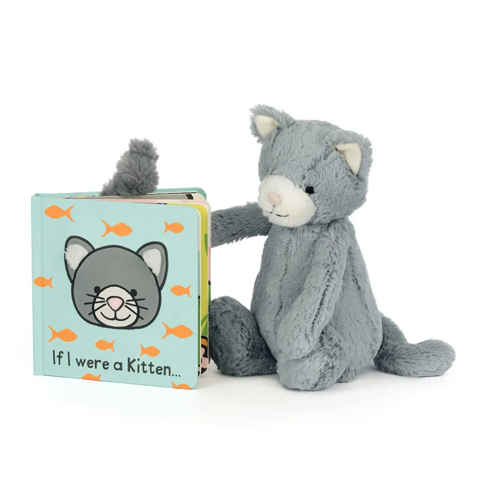 Jellycat If I Were a Kitten Board Book and Bashful Kitten Original< All Soft Toys|View All