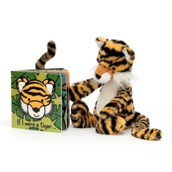 Jellycat If I Were A Tiger Book and Bashful Tiger Medium< All Soft Toys|View All