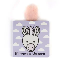 Jellycat If I Were a Unicorn Board Book and Bashful Unicorn Medium< All Soft Toys|View All