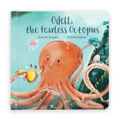 Jellycat Odell, The Fearless Octopus Book and Odell Octopus Little< All Soft Toys|View All