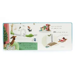 Jellycat Otto's Snowy Christmas Book and Winter Warmer Otto Sausage Dog< All Soft Toys|View All