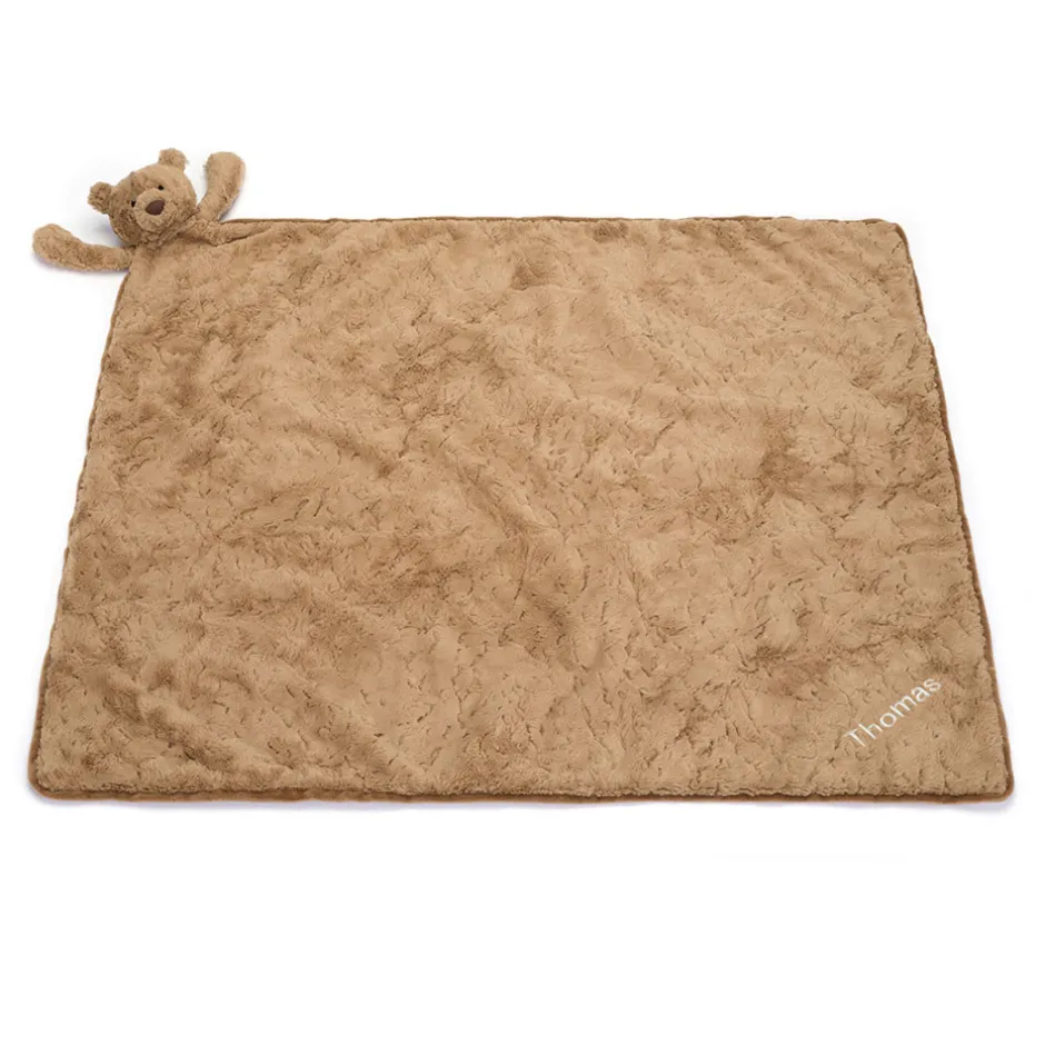 Jellycat Personalised Bartholomew Bear Blankie< Bartholomew Bear & Friends|View All