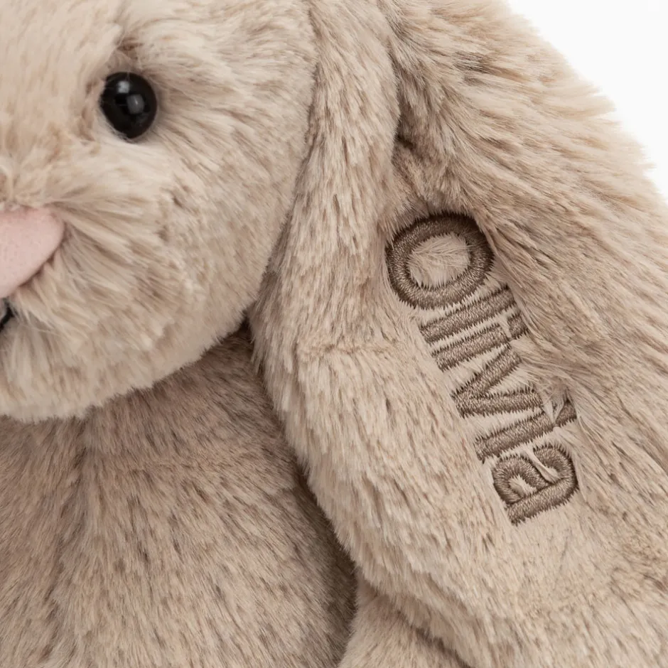 Jellycat Personalised Bashful Beige Bunny Medium< Best Sellers|All Soft Toys