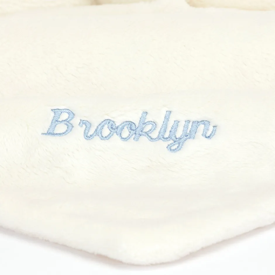 Jellycat Personalised Bashful Black & Cream Puppy Soother< All Bashfuls|View All