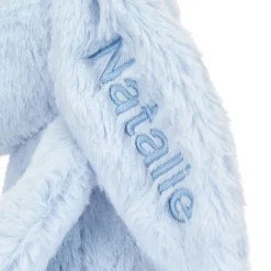Jellycat Personalised Bashful Blue Bunny Medium< All Soft Toys|Bashful Bunnies