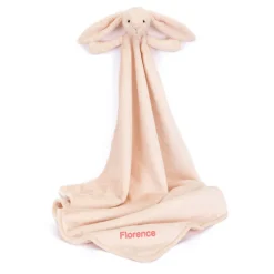 Jellycat Personalised Bashful Blush Bunny Blankie< Bashful Bunnies|All Bashfuls