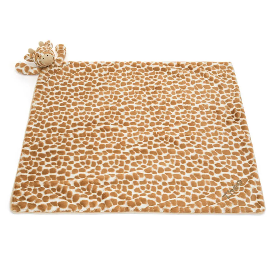 Jellycat Personalised Bashful Giraffe Blankie< All Bashfuls|View All