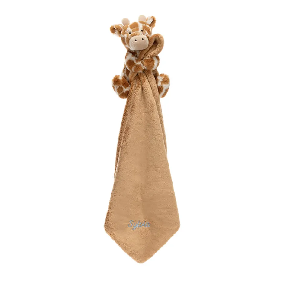 Jellycat Personalised Bashful Giraffe Soother< All Bashfuls|View All