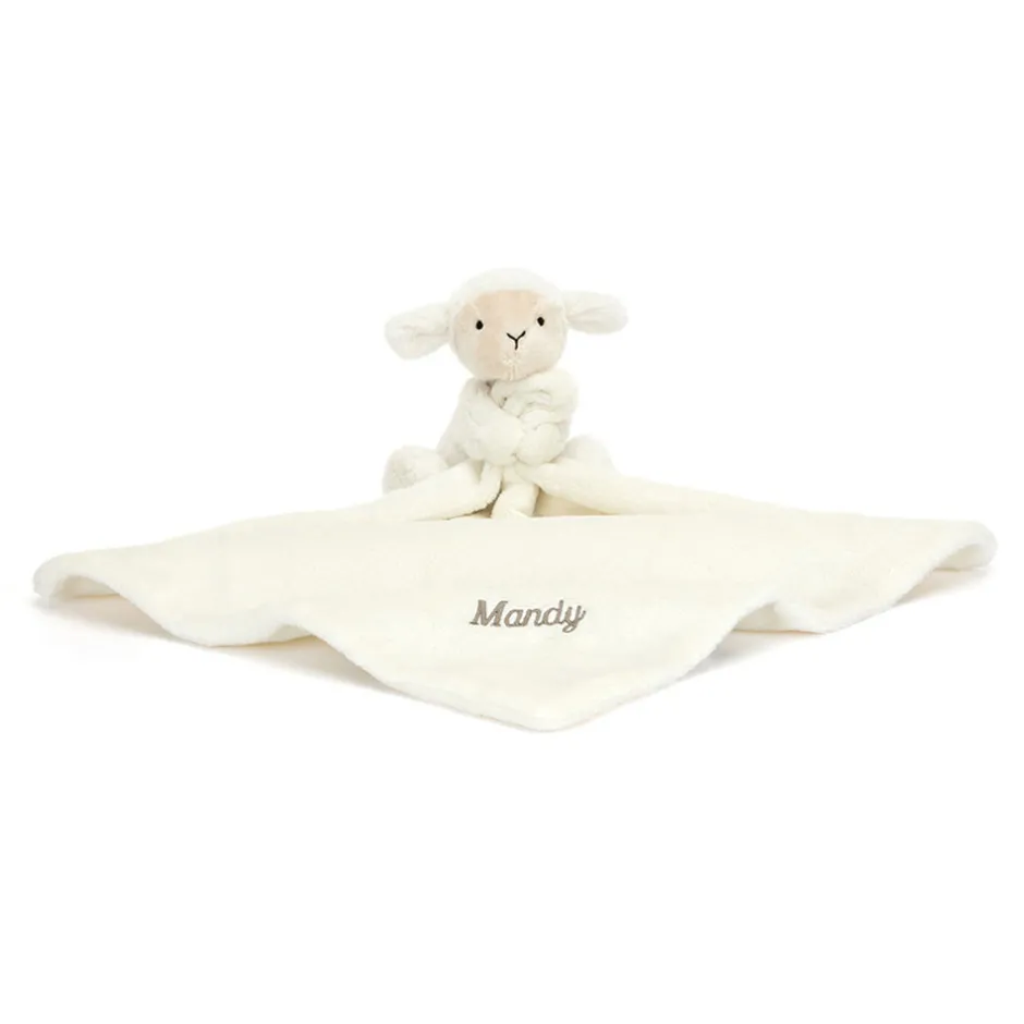 Jellycat Personalised Bashful Lamb Soother< All Bashfuls|View All