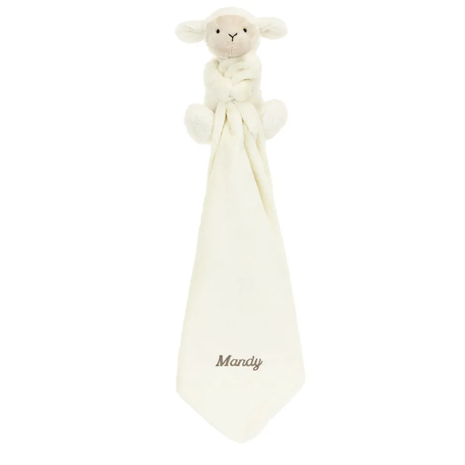 Jellycat Personalised Bashful Lamb Soother< All Bashfuls|View All