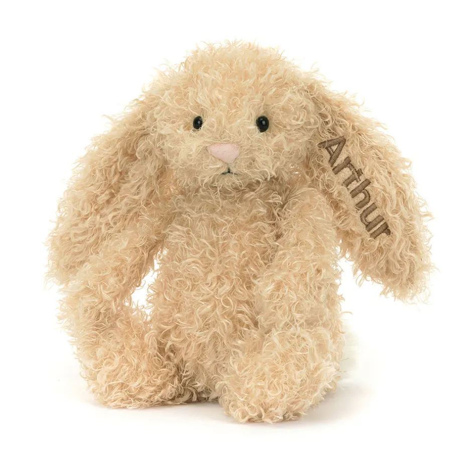 Jellycat Personalised Bashful Luxe Bunny Curly Original< All Soft Toys|View All