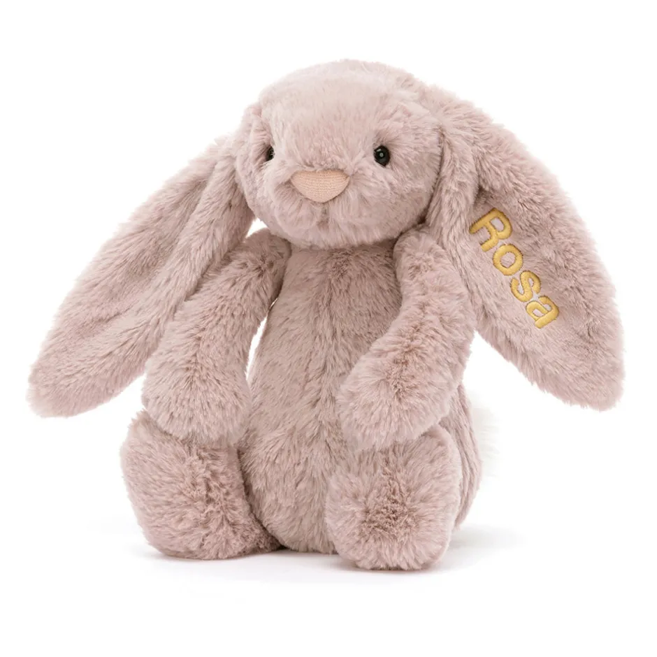 Jellycat Personalised Bashful Luxe Bunny Rosa Medium< All Soft Toys|Bashful Bunnies