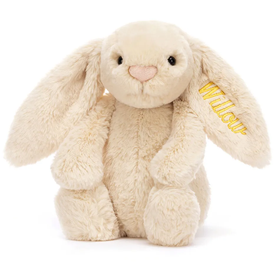 Jellycat Personalised Bashful Luxe Bunny Willow Medium< All Soft Toys|Bashful Bunnies