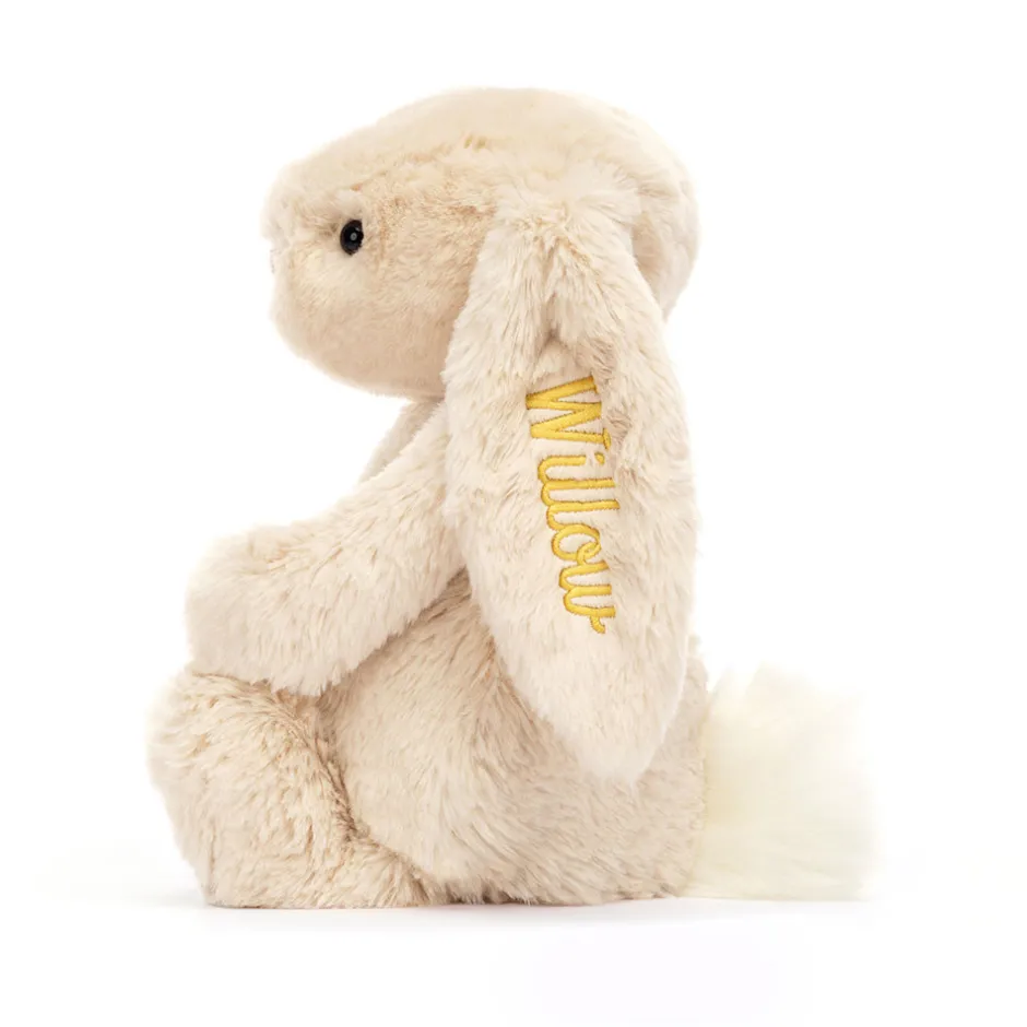 Jellycat Personalised Bashful Luxe Bunny Willow Medium< All Soft Toys|Bashful Bunnies