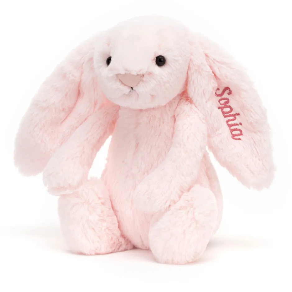 Jellycat Personalised Bashful Pink Bunny Medium< Best Sellers|All Soft Toys