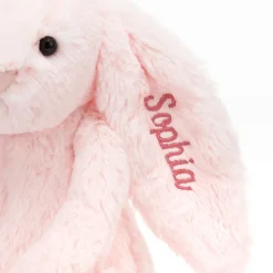 Jellycat Personalised Bashful Pink Bunny Medium< Best Sellers|All Soft Toys