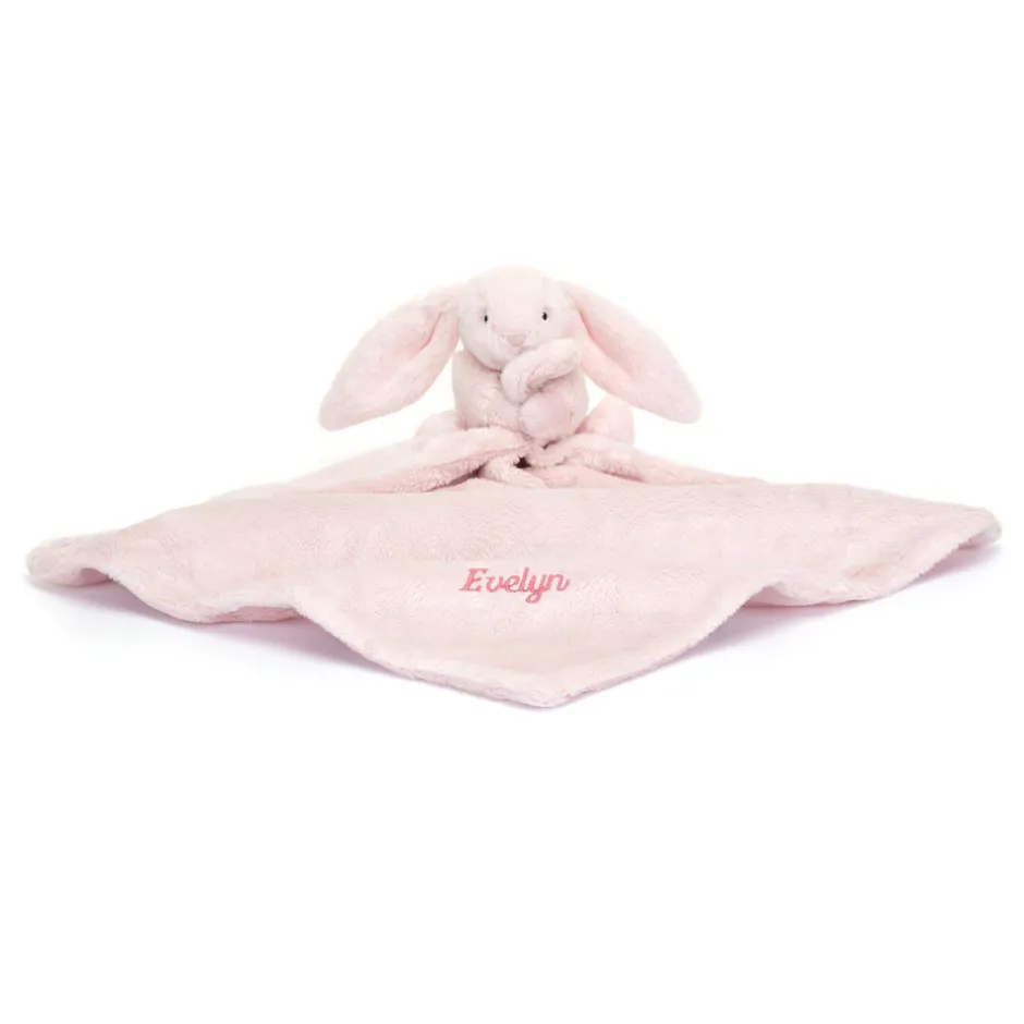 Jellycat Personalised Bashful Pink Bunny Soother< Bashful Bunnies|All Bashfuls