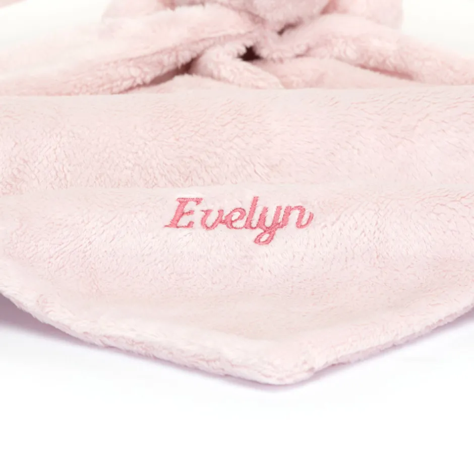 Jellycat Personalised Bashful Pink Bunny Soother< Bashful Bunnies|All Bashfuls