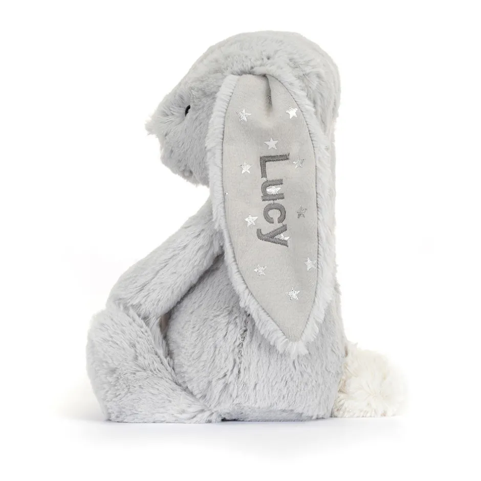 Jellycat Personalised Bashful Shimmer Bunny Medium< All Soft Toys|Bashful Bunnies