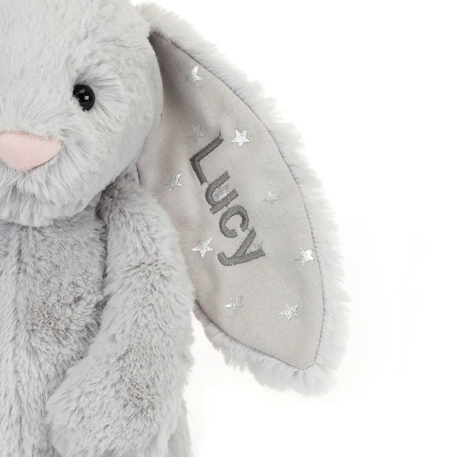 Jellycat Personalised Bashful Shimmer Bunny Medium< All Soft Toys|Bashful Bunnies
