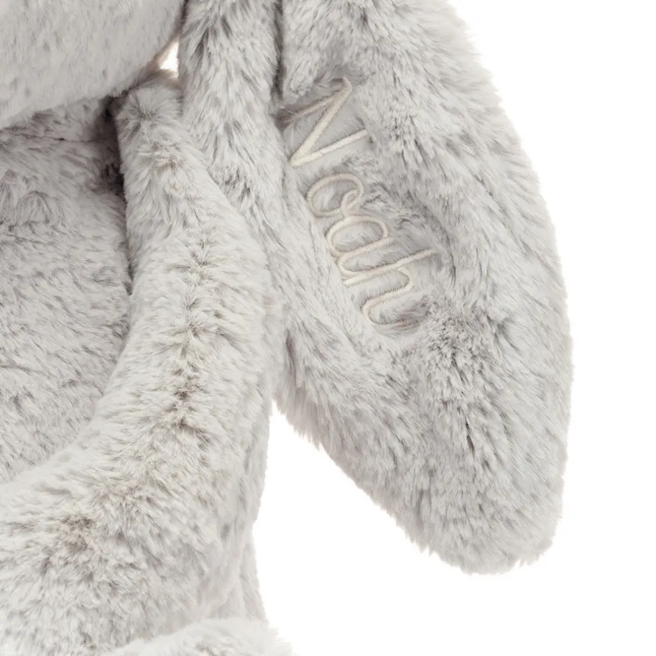 Jellycat Personalised Bashful Silver Bunny Huge< All Soft Toys|Bashful Bunnies