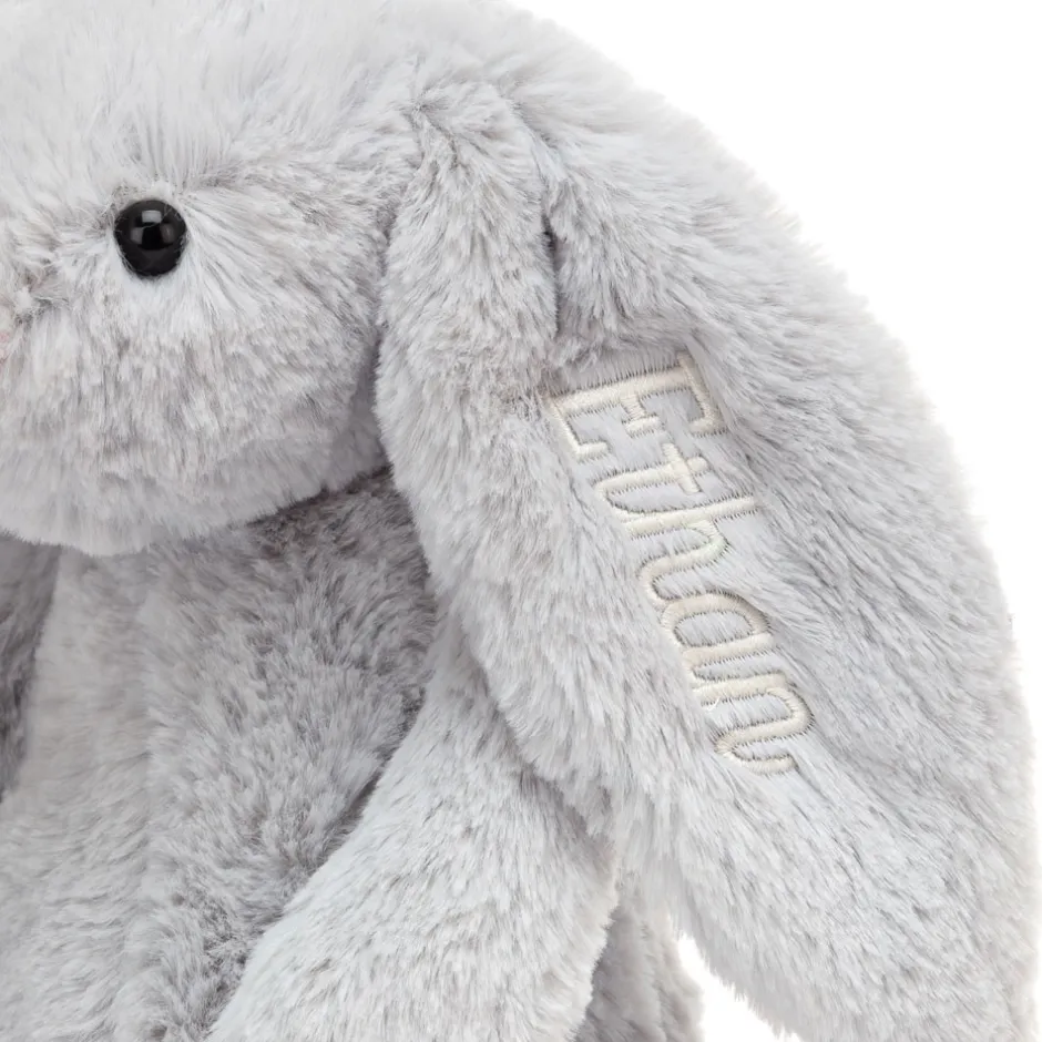 Jellycat Personalised Bashful Silver Bunny Medium< Best Sellers|All Soft Toys