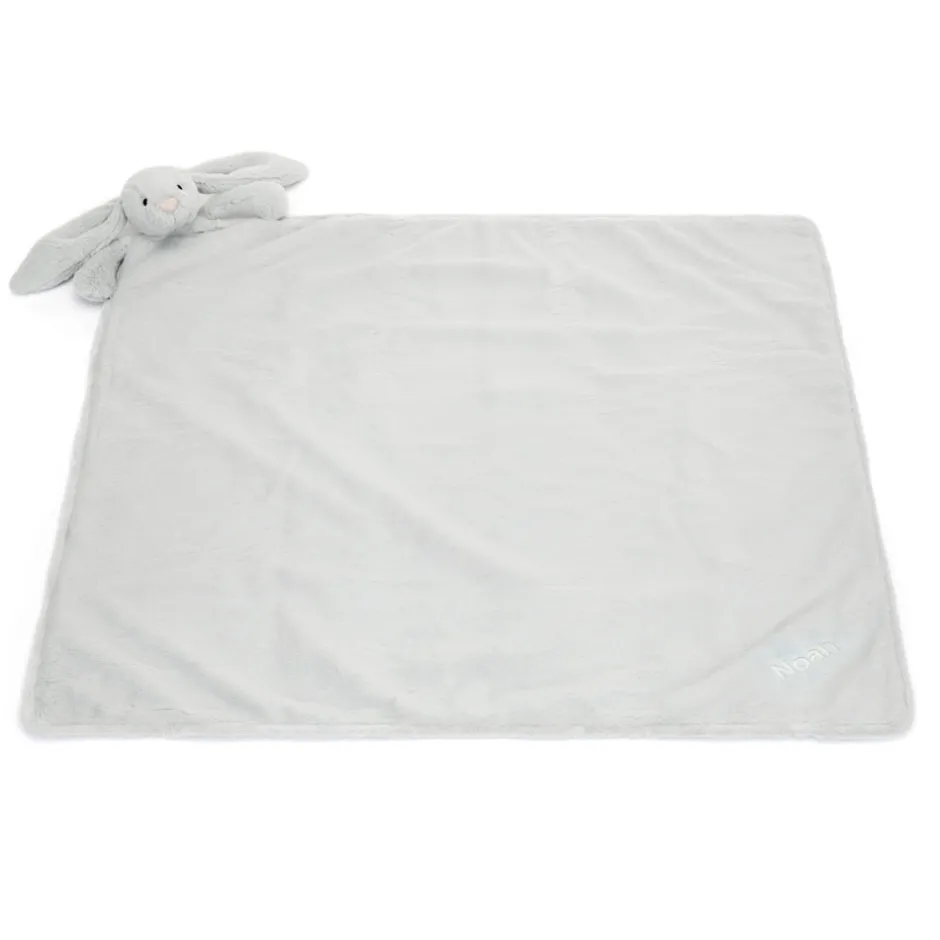 Jellycat Personalised Bashful Silver Bunny Blankie< Bashful Bunnies|All Bashfuls