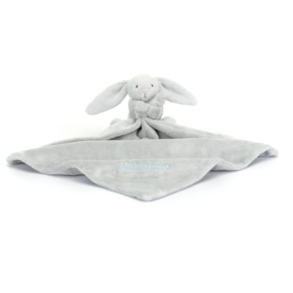 Jellycat Personalised Bashful Silver Bunny Soother< Bashful Bunnies|All Bashfuls