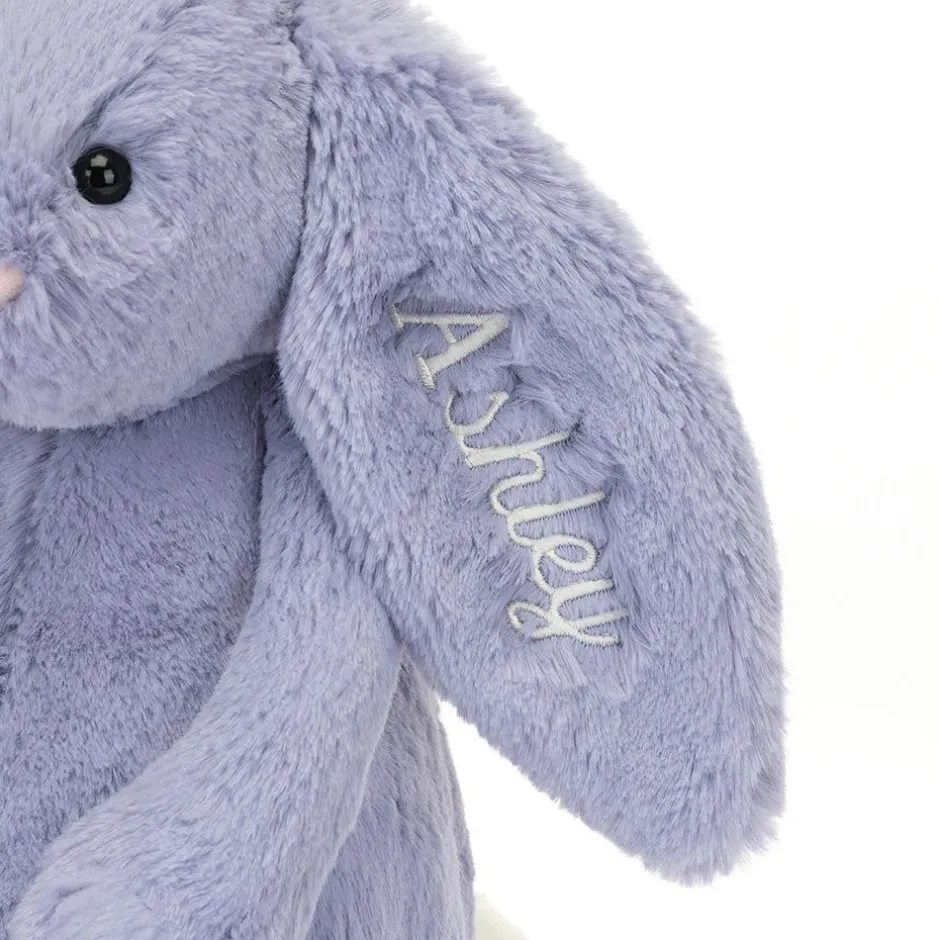 Jellycat Personalised Bashful Viola Bunny Medium< All Soft Toys|Bashful Bunnies