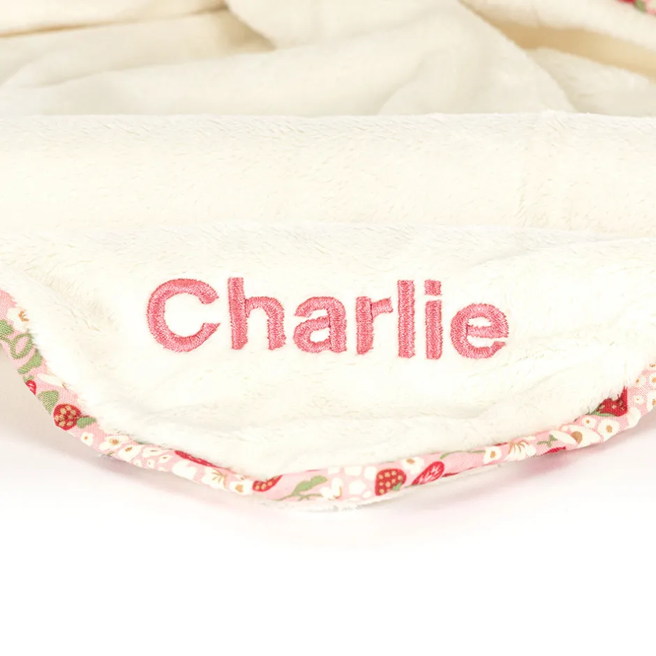 Jellycat Personalised Blossom Cream Bunny 'Berry' Soother< Bashful Bunnies|All Bashfuls